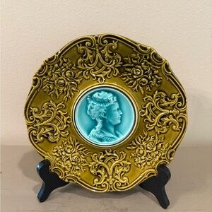 Antique Villeroy & Bach Majolica Plate From Schramberg Germany